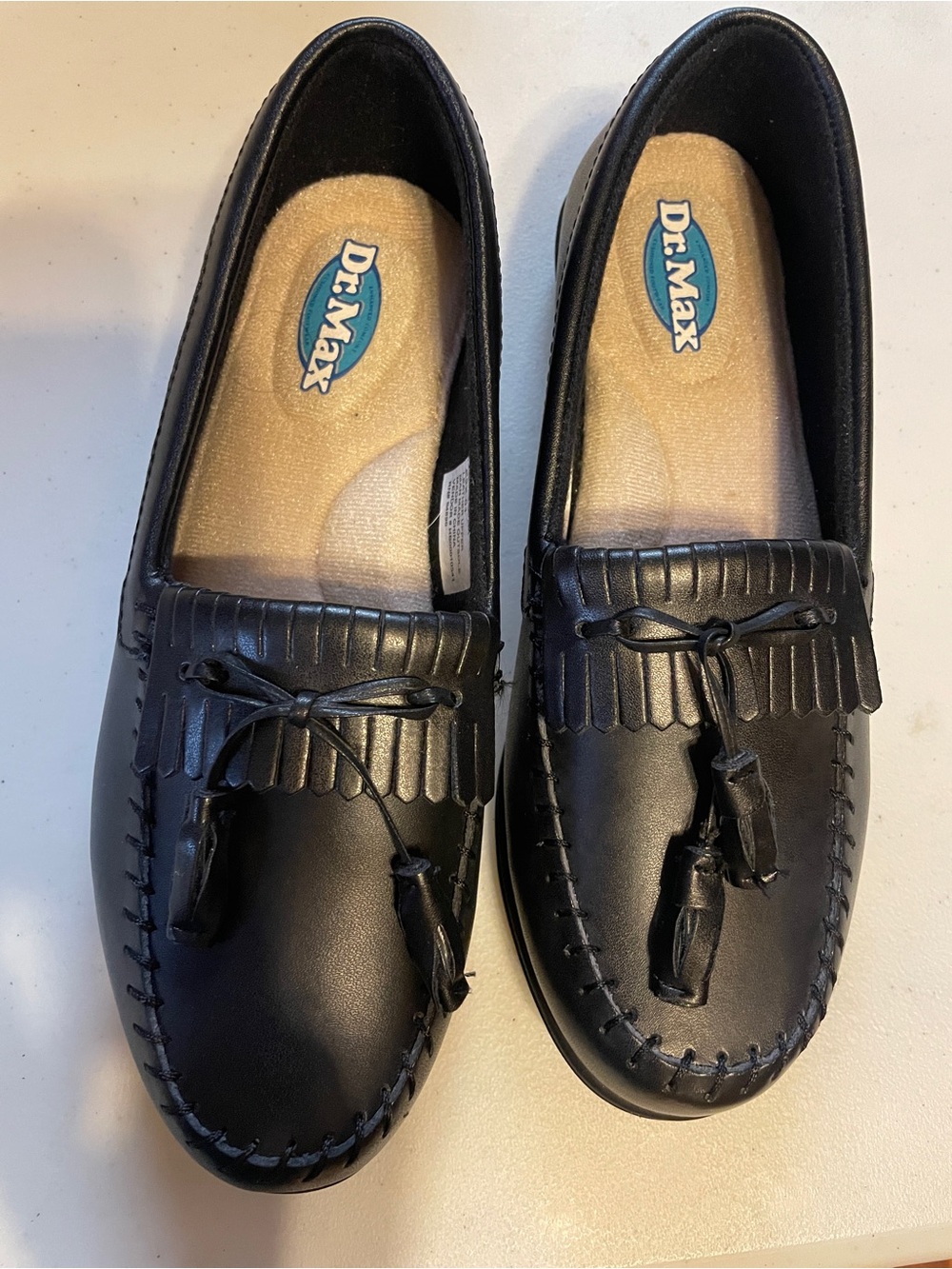 Dr. Max Black Tassel Moccasin Loafers women’s size 6.5
